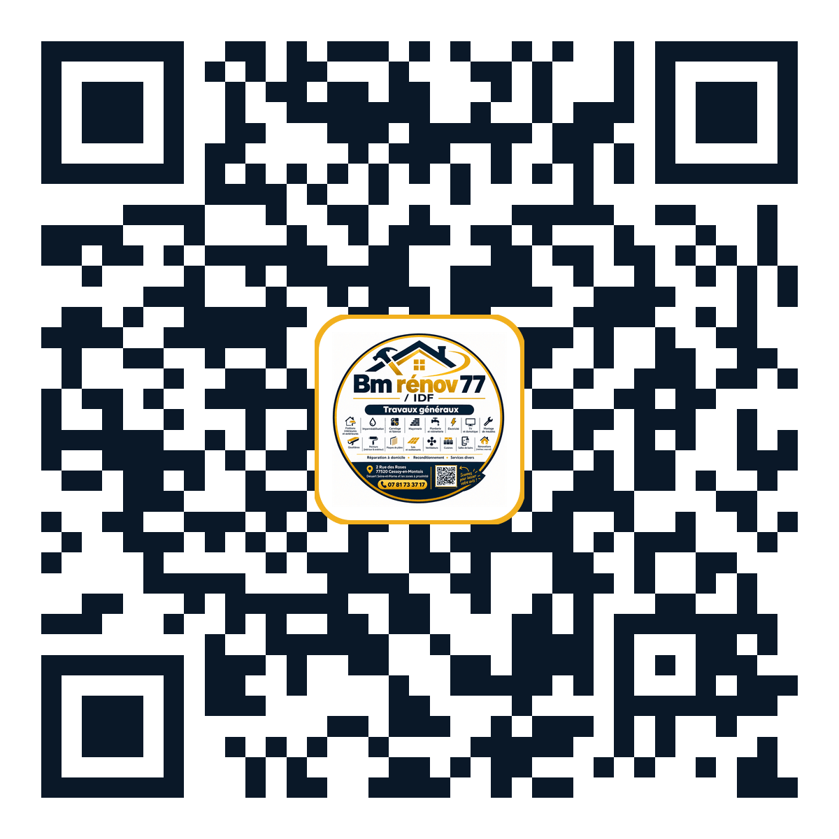 QR Code Avis Google BM Rénov 77