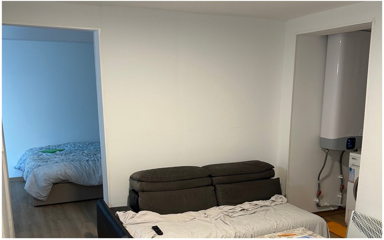 Pièce de vie après rénovation