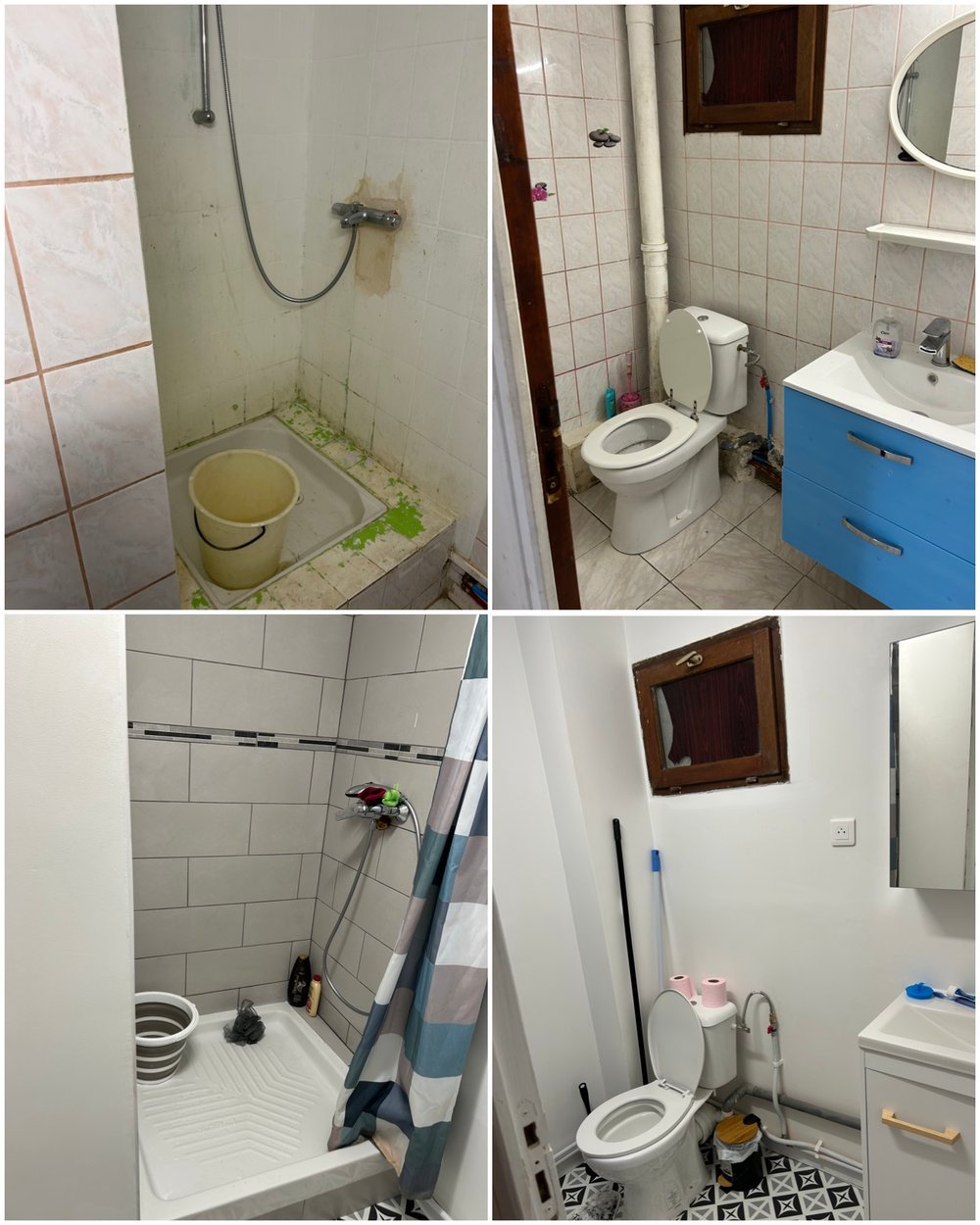 Rénovation salle de bain avant après
